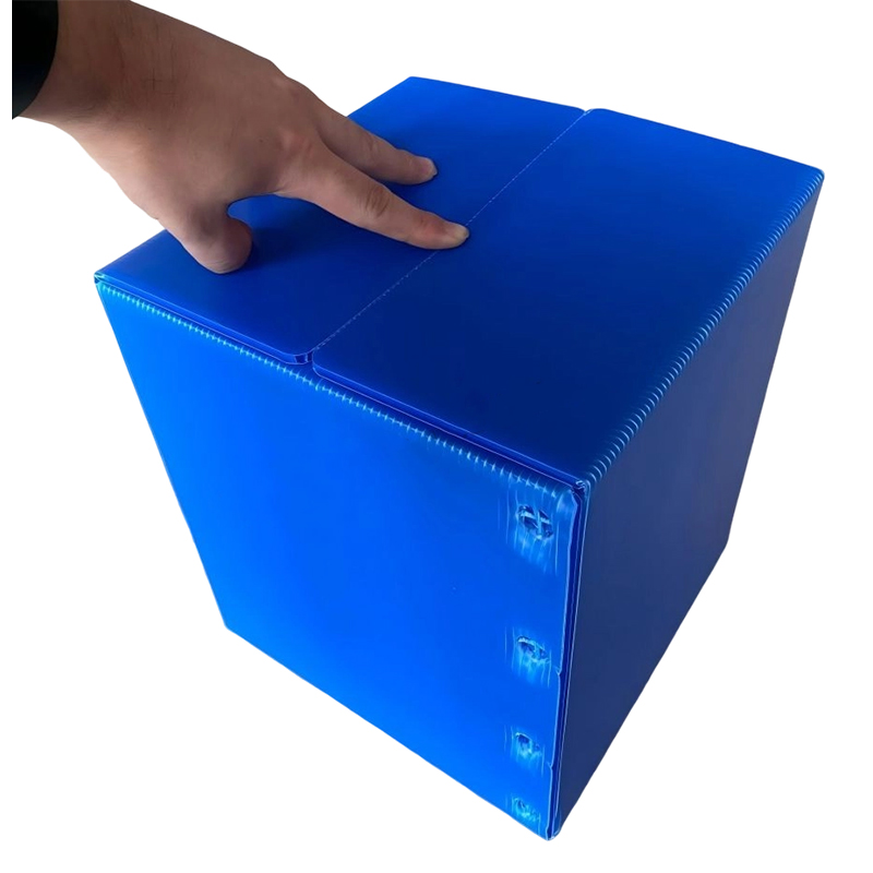 Neliönmuotoinen pinottava PP aaltopahvin säilytysastia