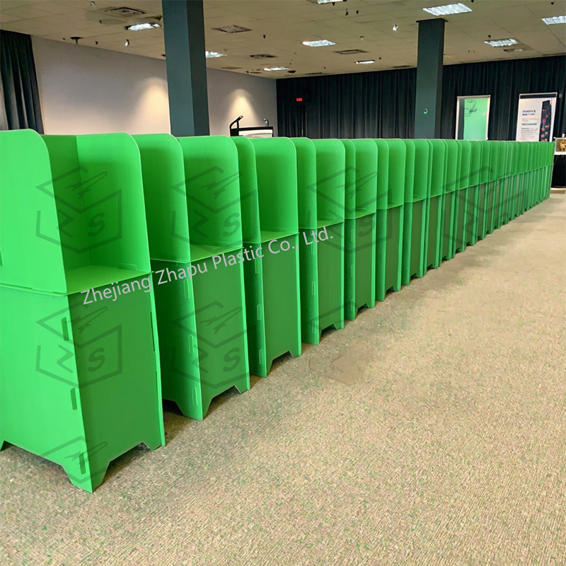 Vedenpitävä kannettava Privacy aaltopahvista valmistettu vaaliteline